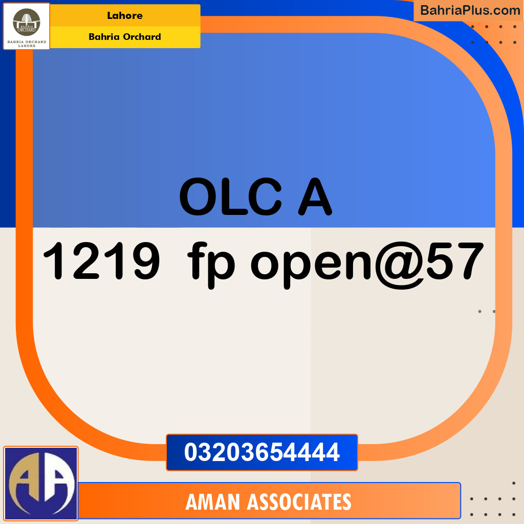 Residential Plot for Sale in Bahria Orchard, Lahore - (BP-224058)