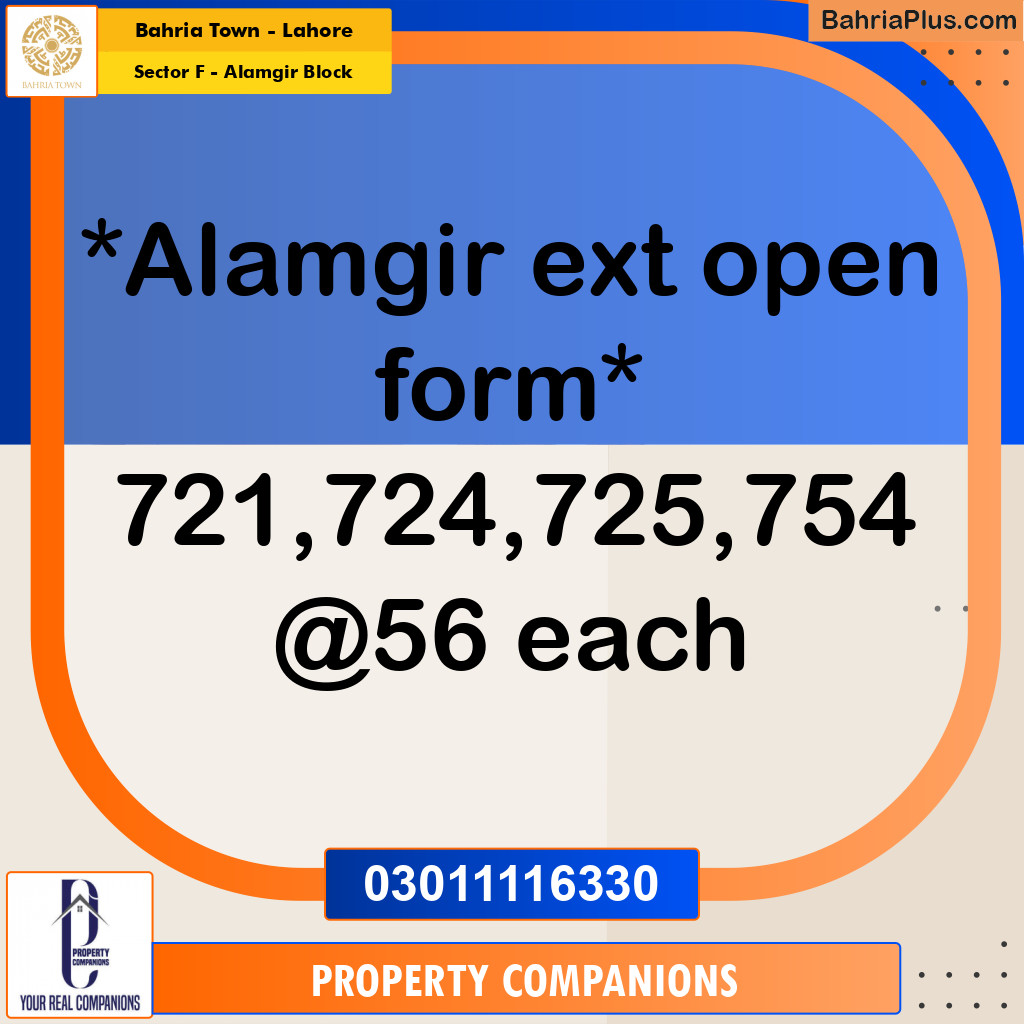 5 Marla Residential Plot for Sale in Sector F - Alamgir Block -  Bahria Town, Lahore - (BP-224106)