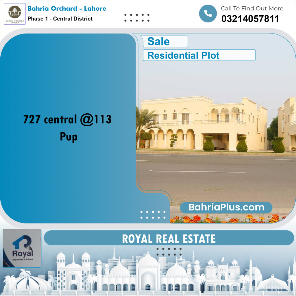 Residential Plot for Sale in Phase 1 - Central District -  Bahria Orchard, Lahore - (BP-224193)