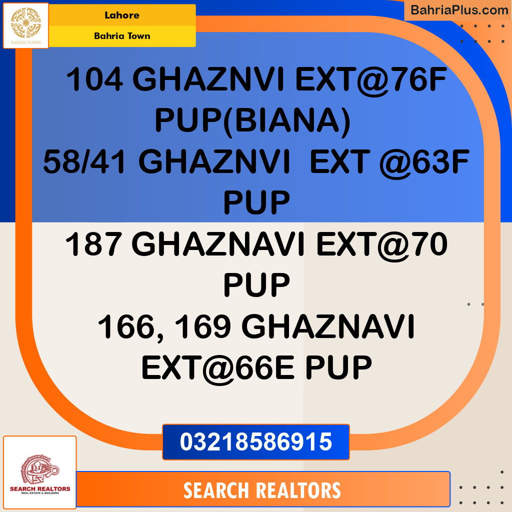 Residential Plot for Sale in Bahria Town, Lahore - (BP-224205)