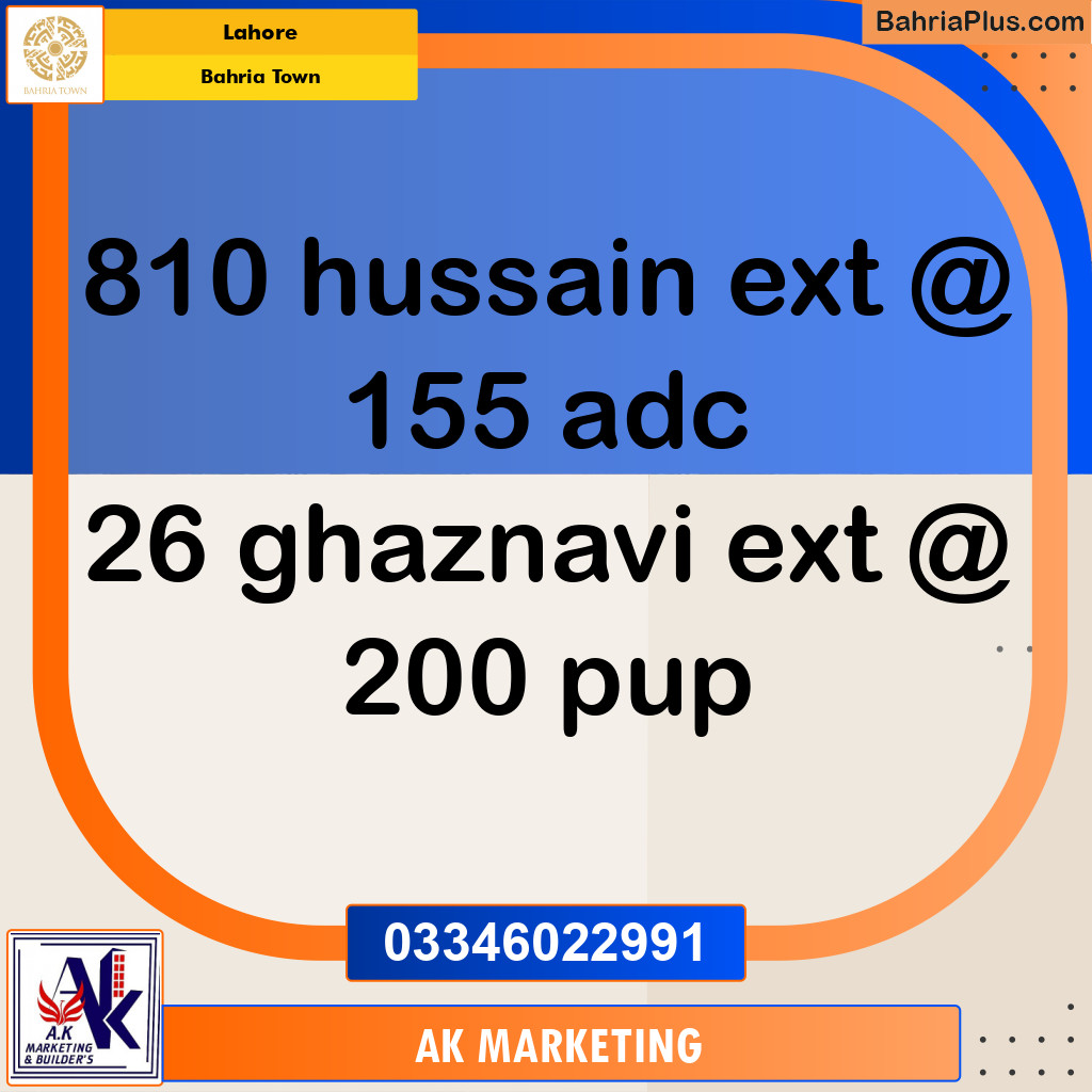 1 Kanal Residential Plot for Sale in Bahria Town, Lahore - (BP-224231)