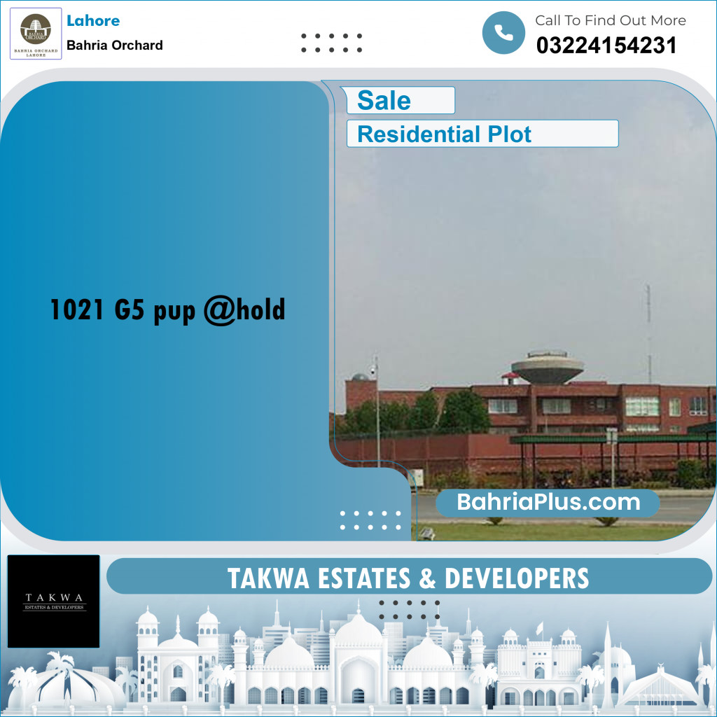 Residential Plot for Sale in Bahria Orchard, Lahore - (BP-224323)