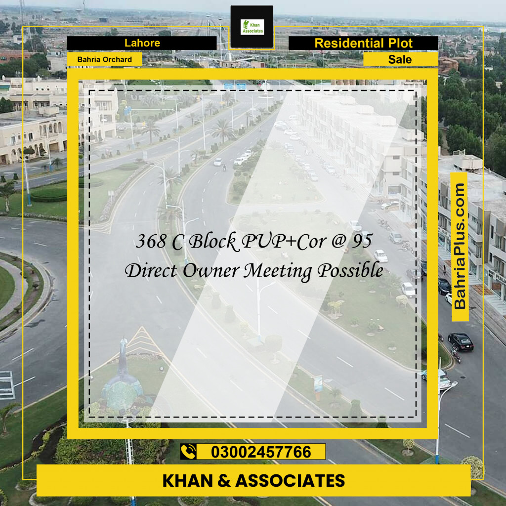 Residential Plot for Sale in Bahria Orchard, Lahore - (BP-224401)