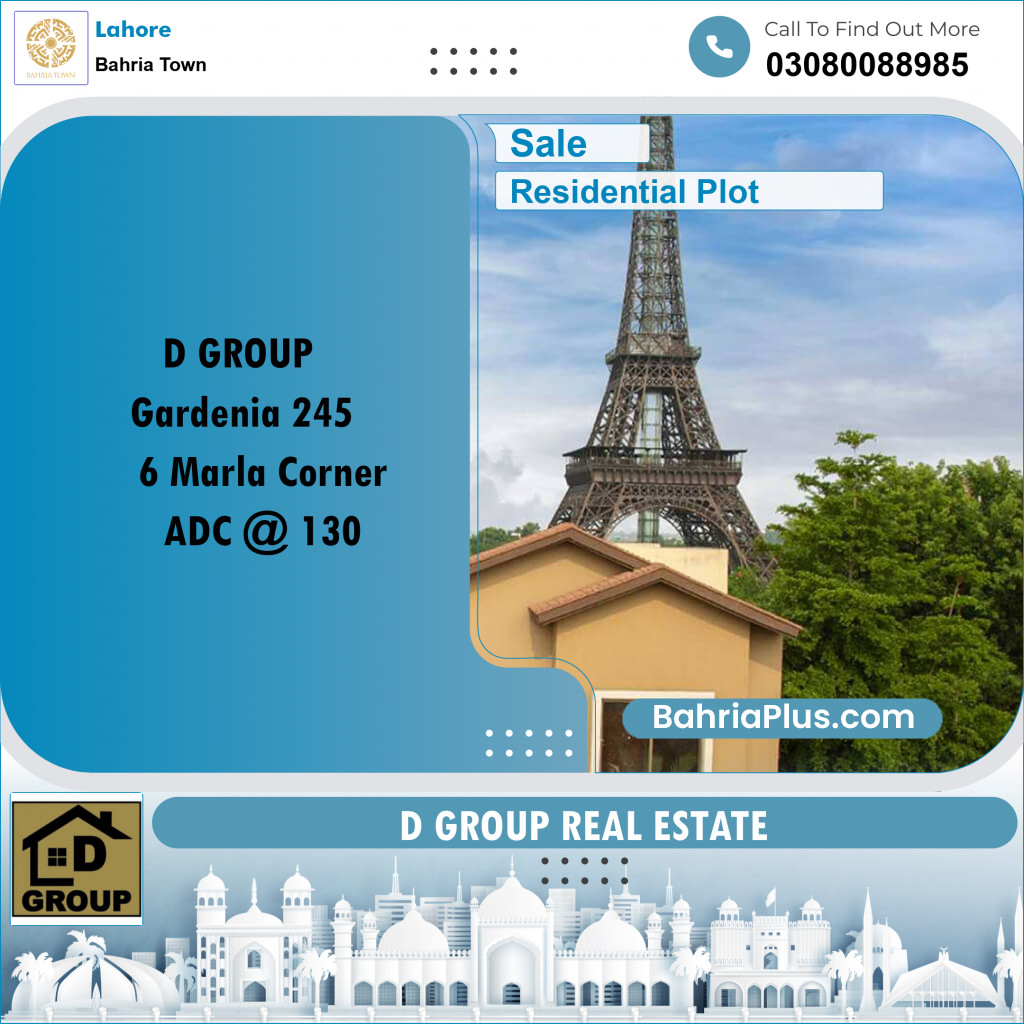 Residential Plot for Sale in Bahria Town, Lahore - (BP-224597)