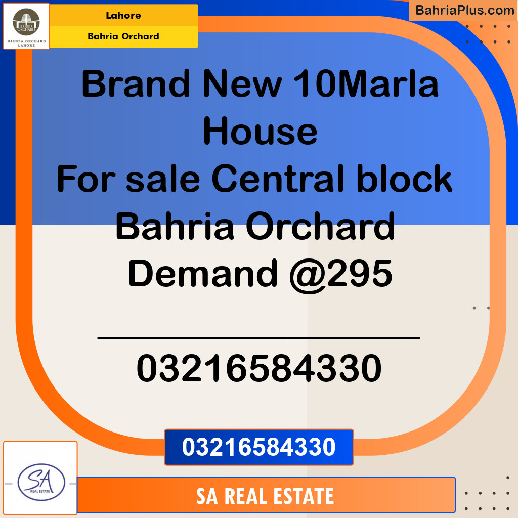 Residential Plot for Sale in Bahria Orchard, Lahore - (BP-224698)