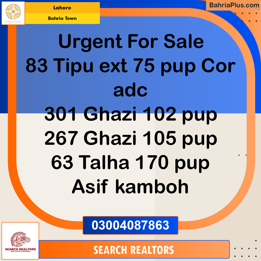 Residential Plot for Sale in Bahria Town, Lahore - (BP-224743)