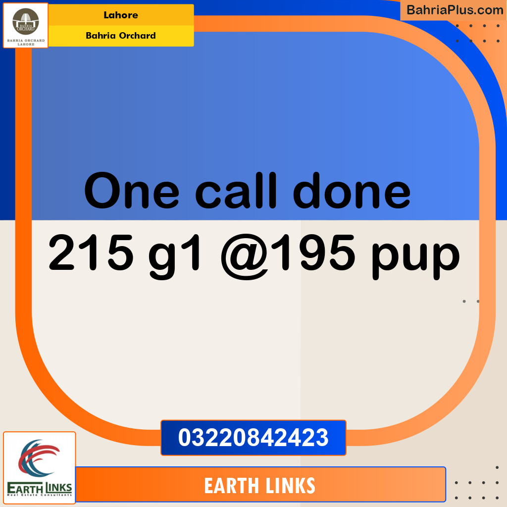 Residential Plot for Sale in Bahria Orchard, Lahore - (BP-224847)