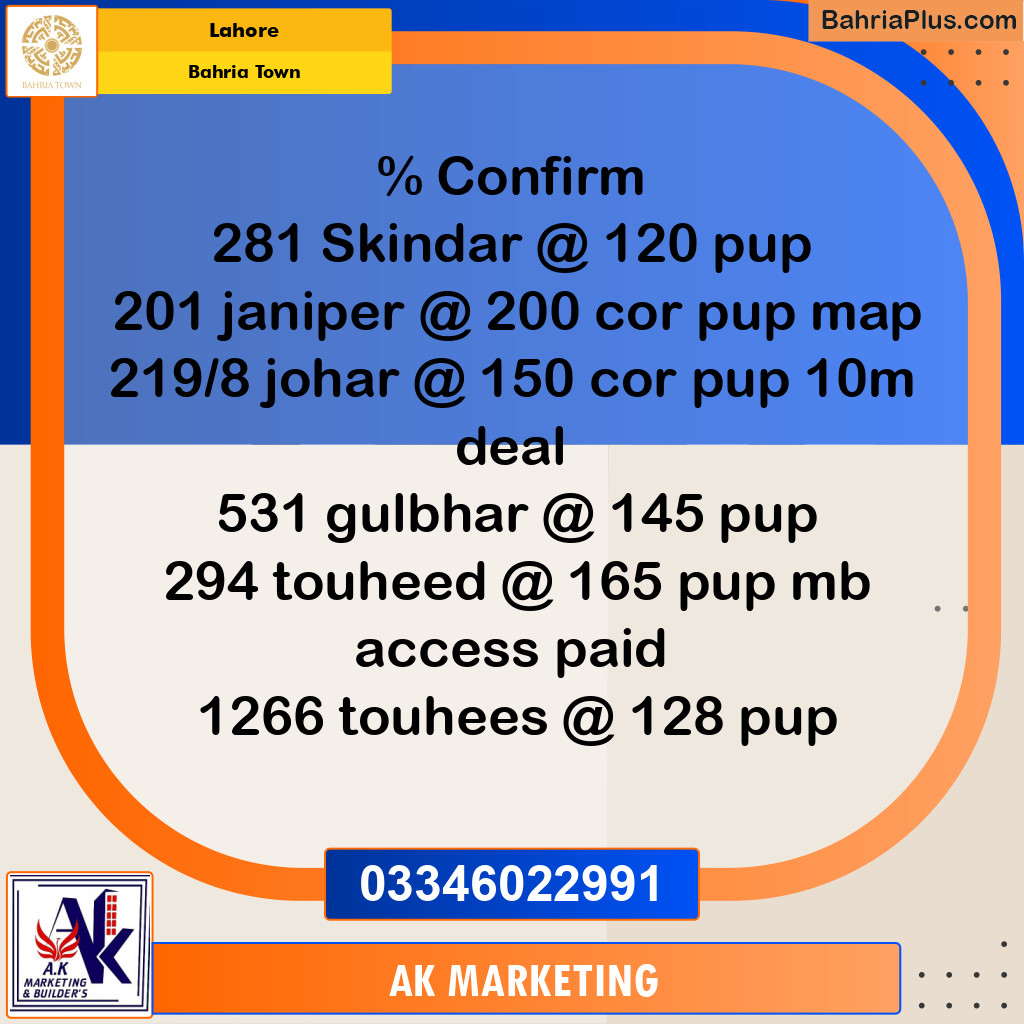 10 Marla Residential Plot for Sale in Bahria Town, Lahore - (BP-224961)
