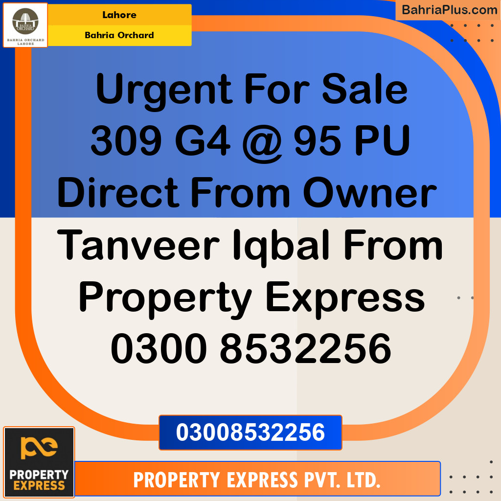 Residential Plot for Sale in Bahria Orchard, Lahore - (BP-224990)