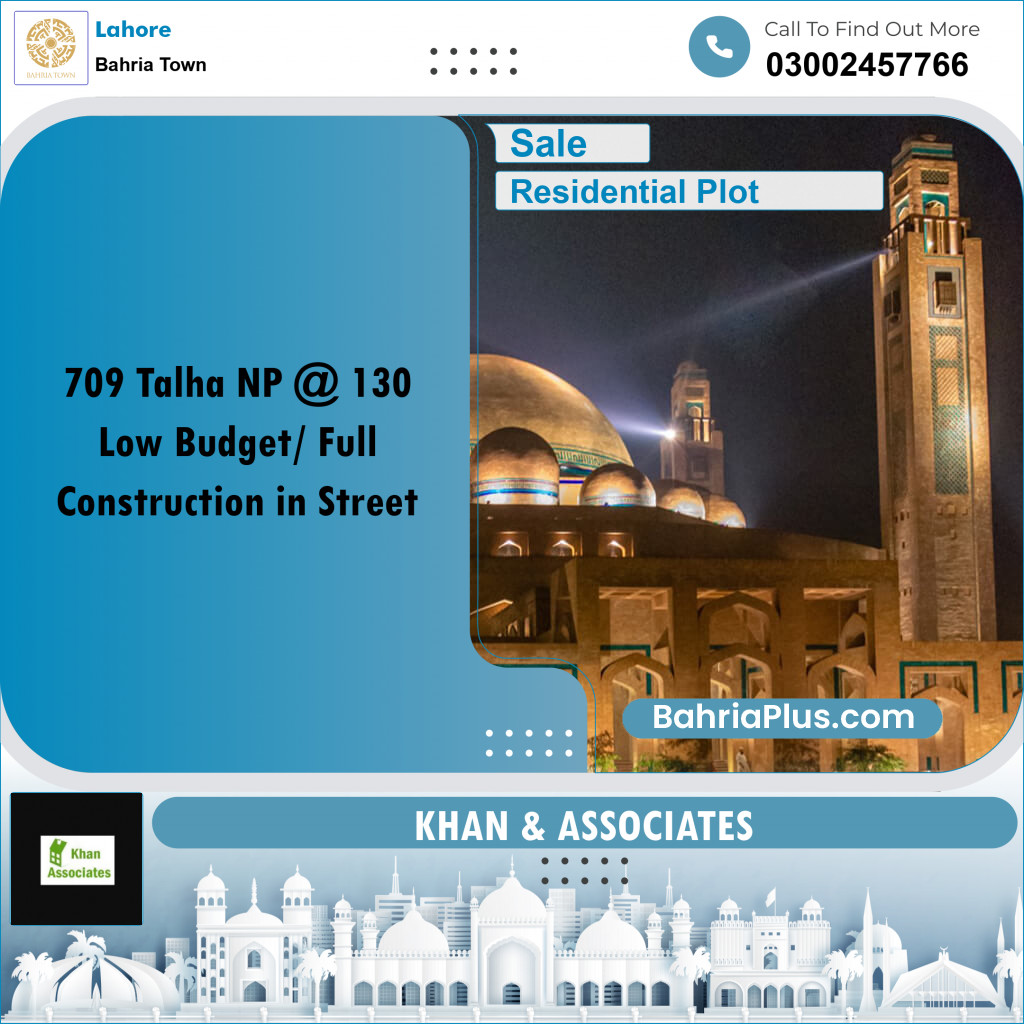 Residential Plot for Sale in Bahria Town, Lahore - (BP-225091)