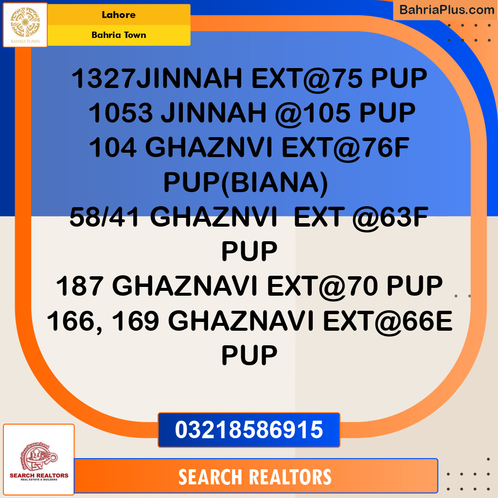 Residential Plot for Sale in Bahria Town, Lahore - (BP-225352)