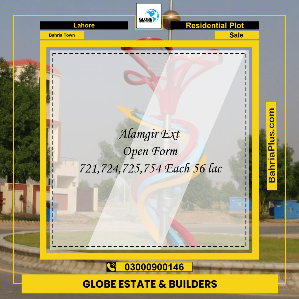 Residential Plot for Sale in Bahria Town, Lahore - (BP-225370)