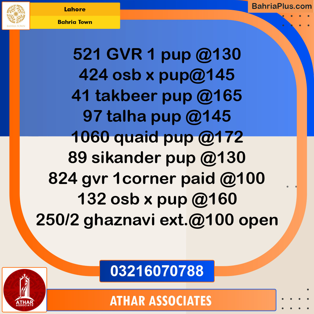 10 Marla Residential Plot for Sale in Bahria Town, Lahore - (BP-225447)