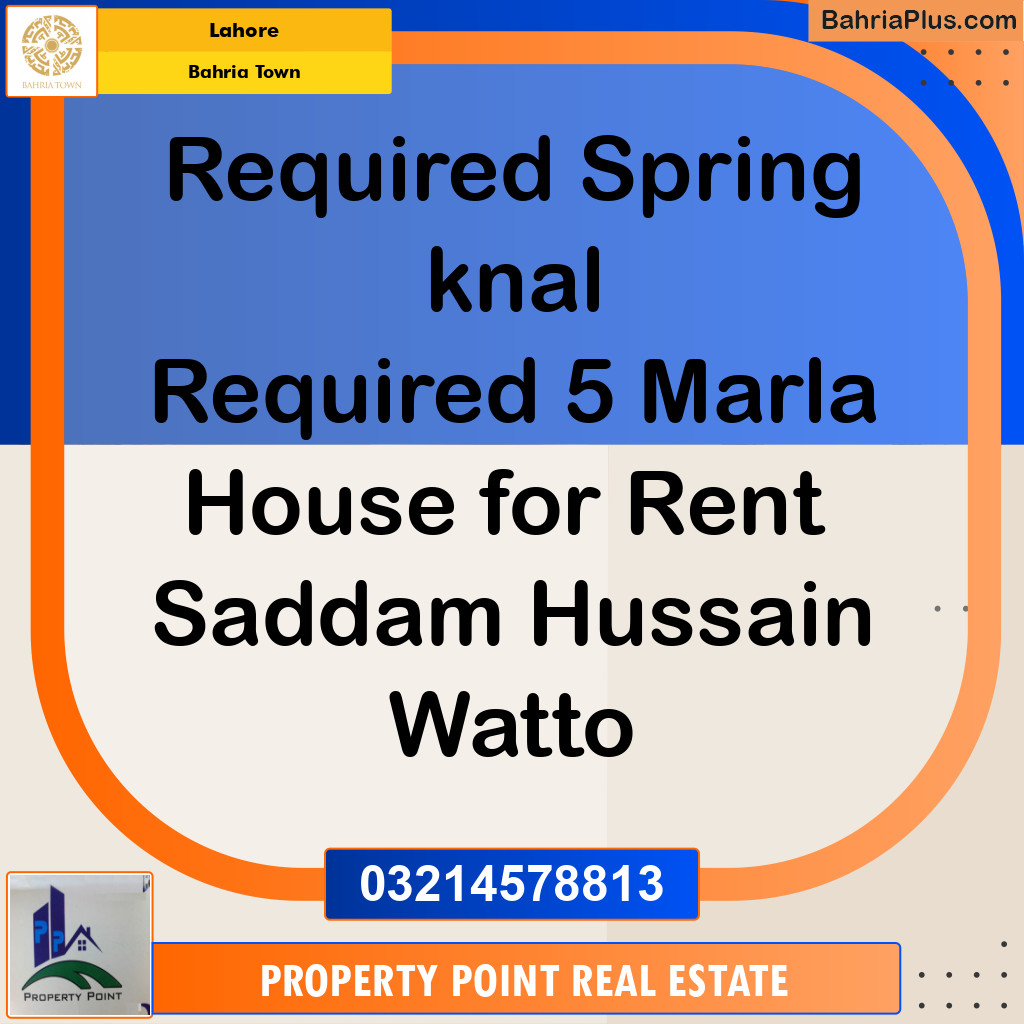 Residential Plot for Sale in Bahria Town, Lahore - (BP-225629)