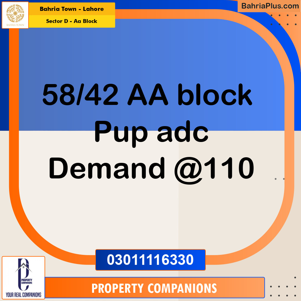 5 Marla Residential Plot for Sale in Sector D - AA Block -  Bahria Town, Lahore - (BP-225867)