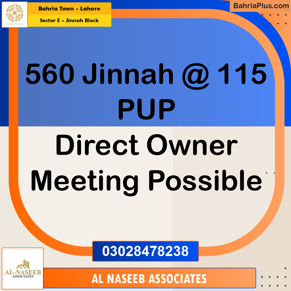 5 Marla Residential Plot for Sale in Sector E - Jinnah Block -  Bahria Town, Lahore - (BP-226021)
