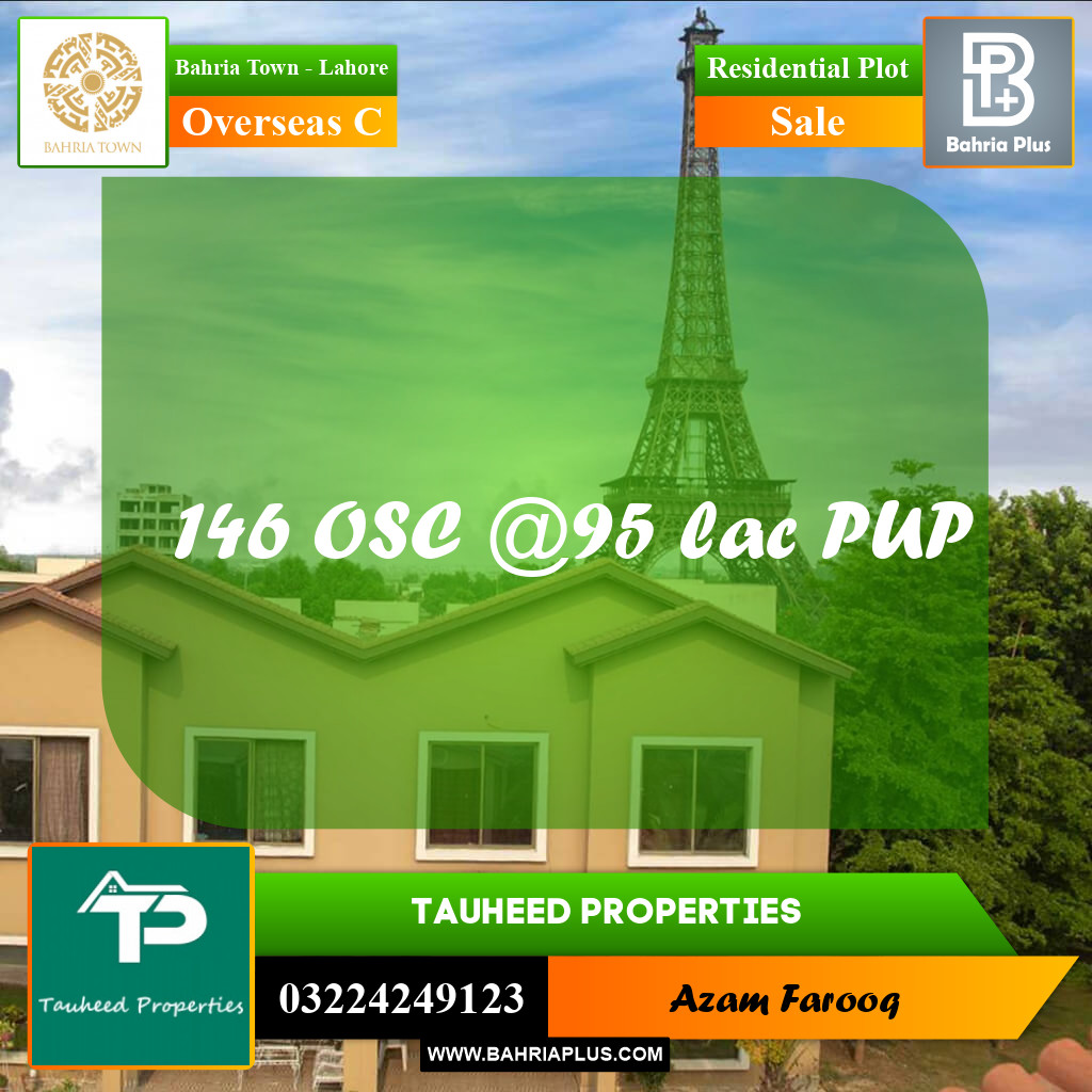 5 Marla Residential Plot for Sale in Overseas C -  Bahria Town, Lahore - (BP-226063)