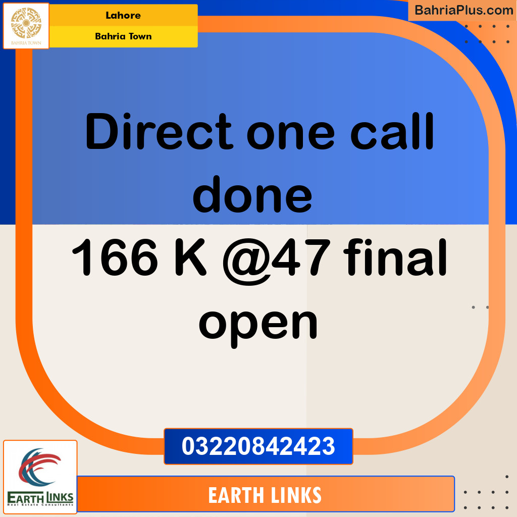 Residential Plot for Sale in Bahria Town, Lahore - (BP-226283)