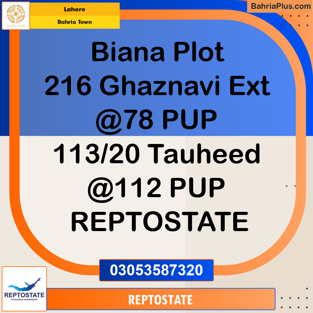 Residential Plot for Sale in Bahria Town, Lahore - (BP-226426)