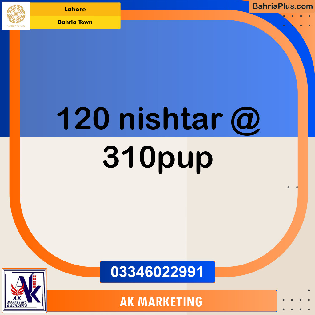 1 Kanal Residential Plot for Sale in Bahria Town, Lahore - (BP-226562)