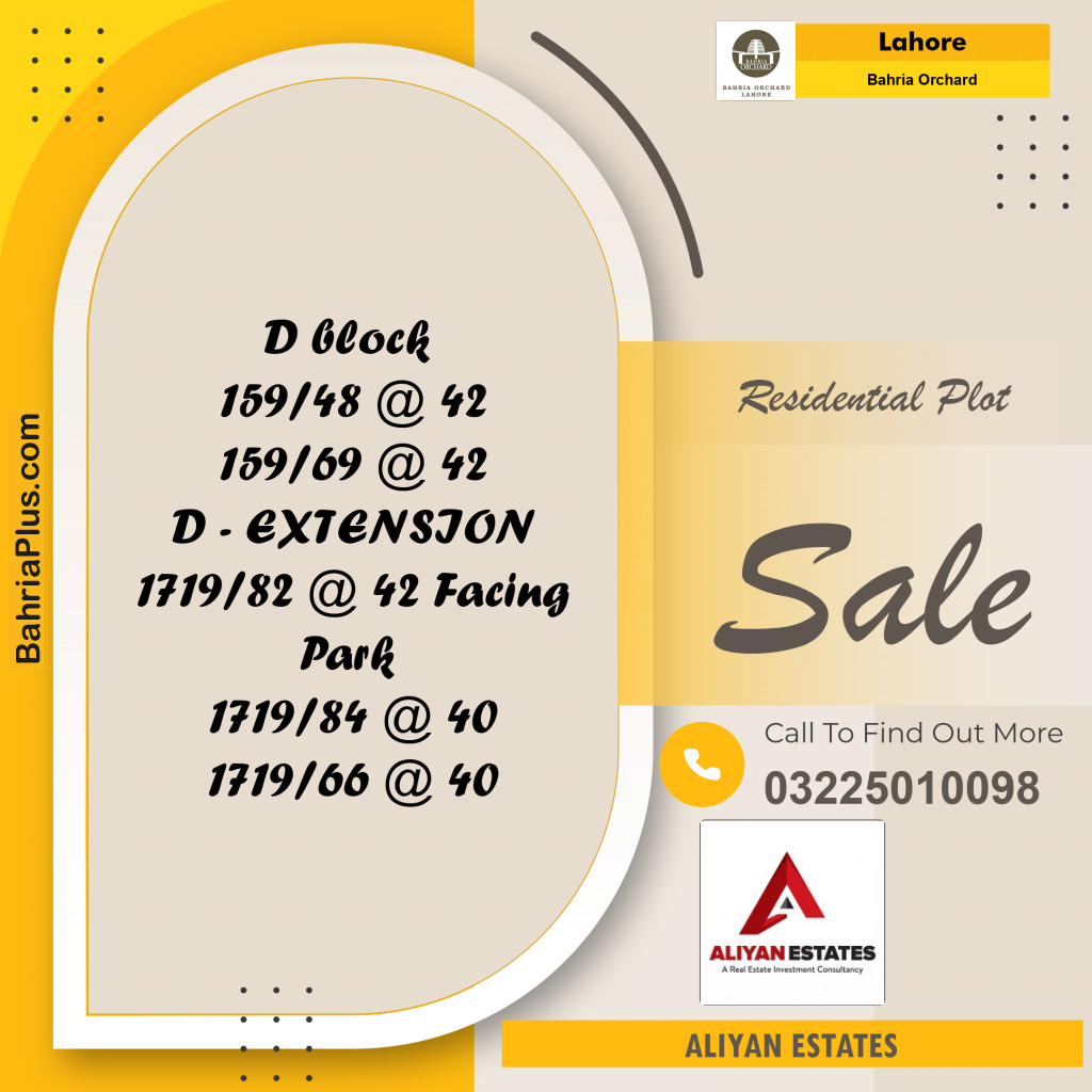 5 Marla Residential Plot for Sale in Bahria Orchard, Lahore - (BP-226869)