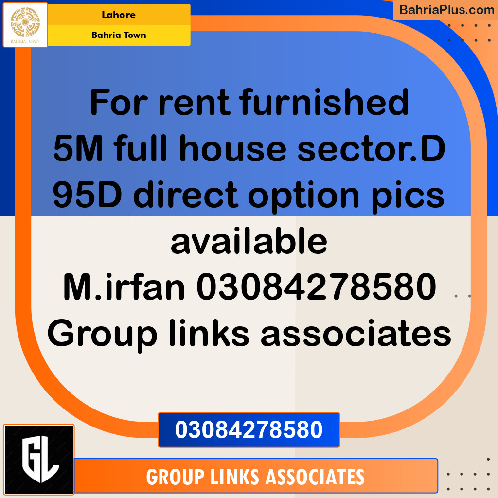 Residential House for Rent in Bahria Town, Lahore - (BP-226876)