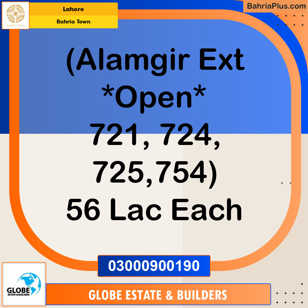 Residential Plot for Sale in Bahria Town, Lahore - (BP-226997)