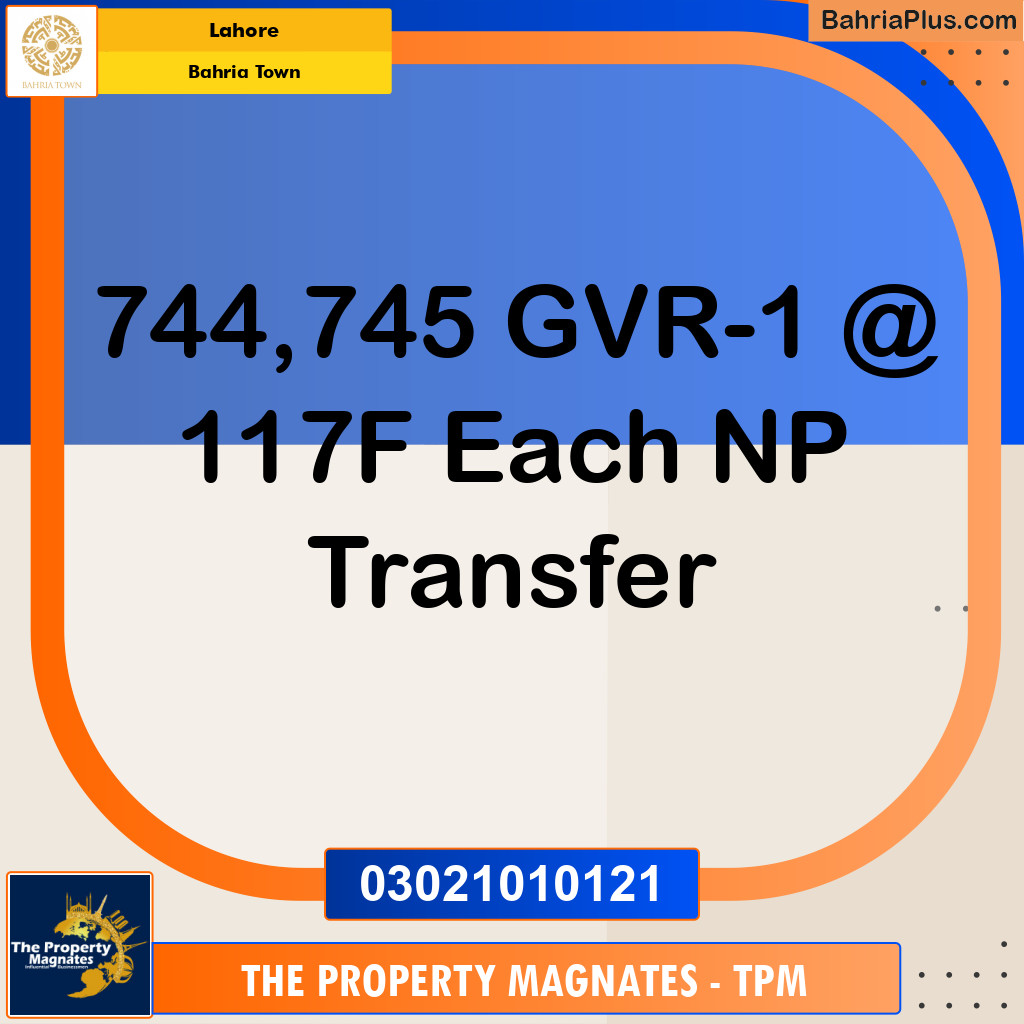 Residential Plot for Sale in Bahria Town, Lahore - (BP-227023)