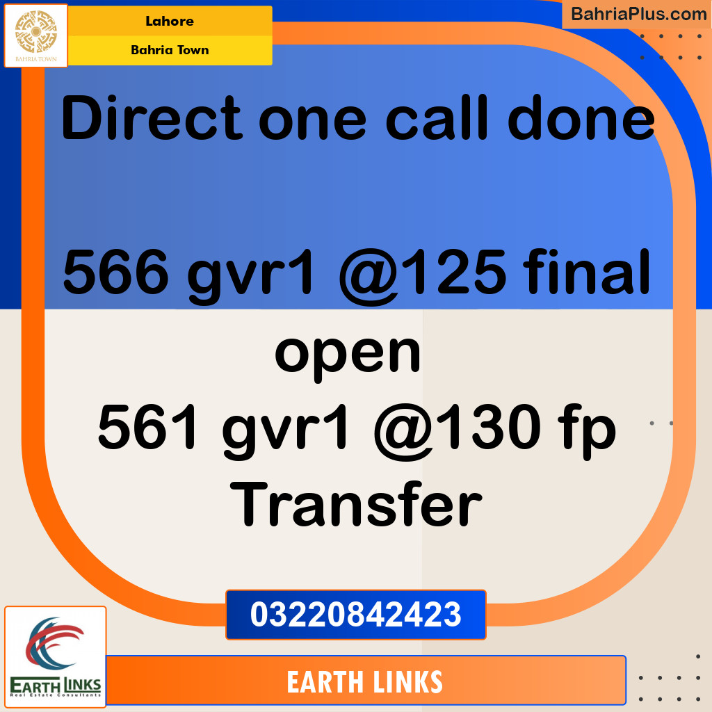 Residential Plot for Sale in Bahria Town, Lahore - (BP-227380)