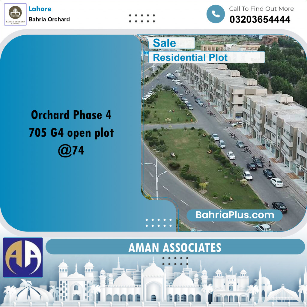 Residential Plot for Sale in Bahria Orchard, Lahore - (BP-227442)