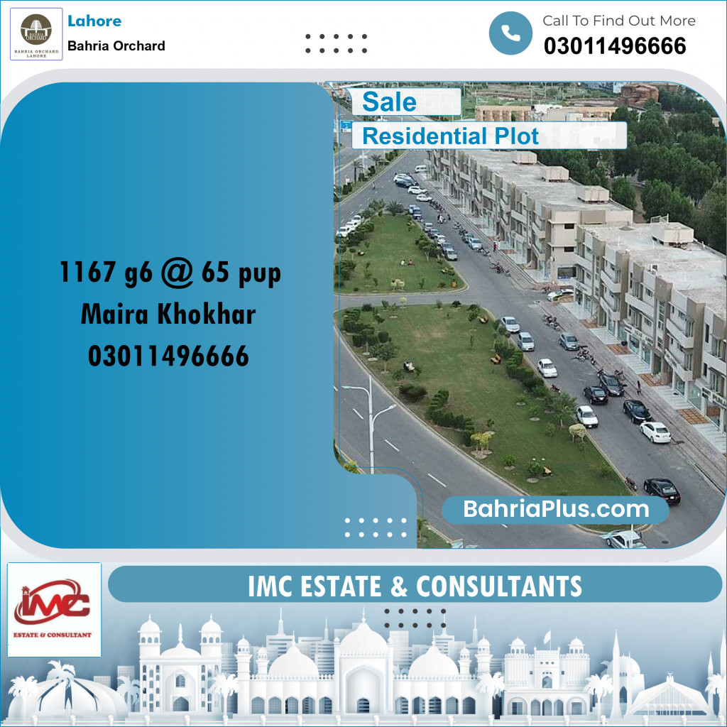 Residential Plot for Sale in Bahria Orchard, Lahore - (BP-227790)