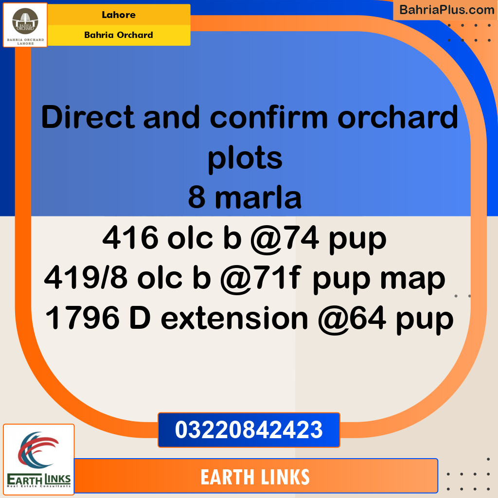 Residential Plot for Sale in Bahria Orchard, Lahore - (BP-228631)