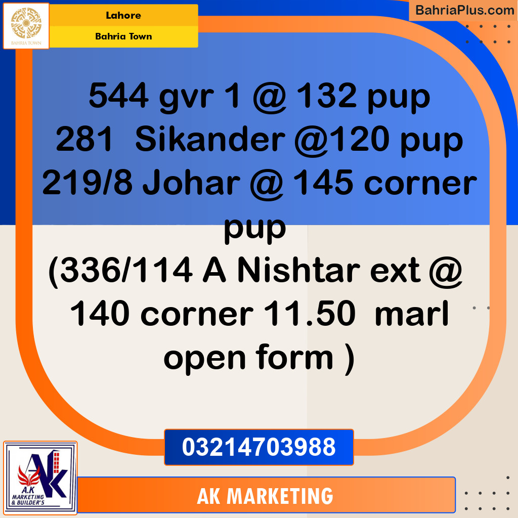 10 Marla Residential Plot for Sale in Bahria Town, Lahore - (BP-228748)