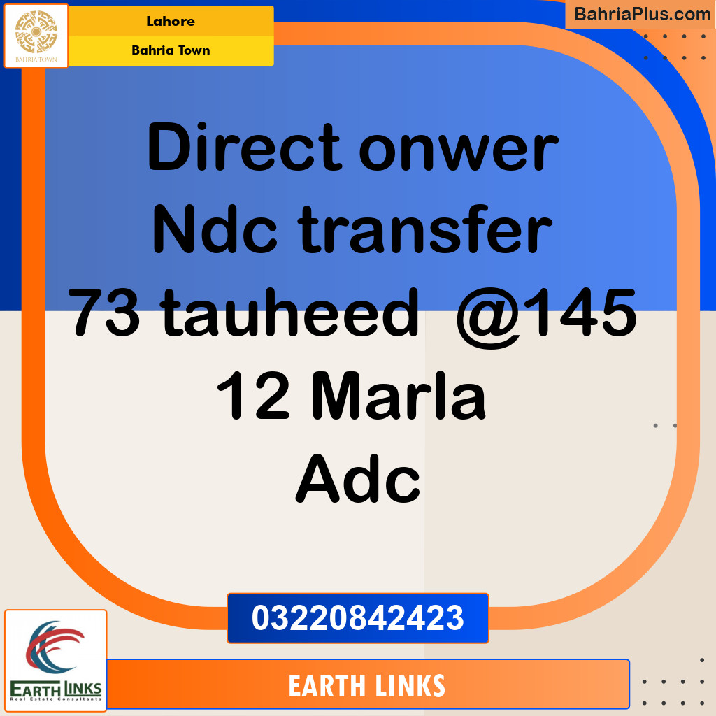 Residential Plot for Sale in Bahria Town, Lahore - (BP-228808)