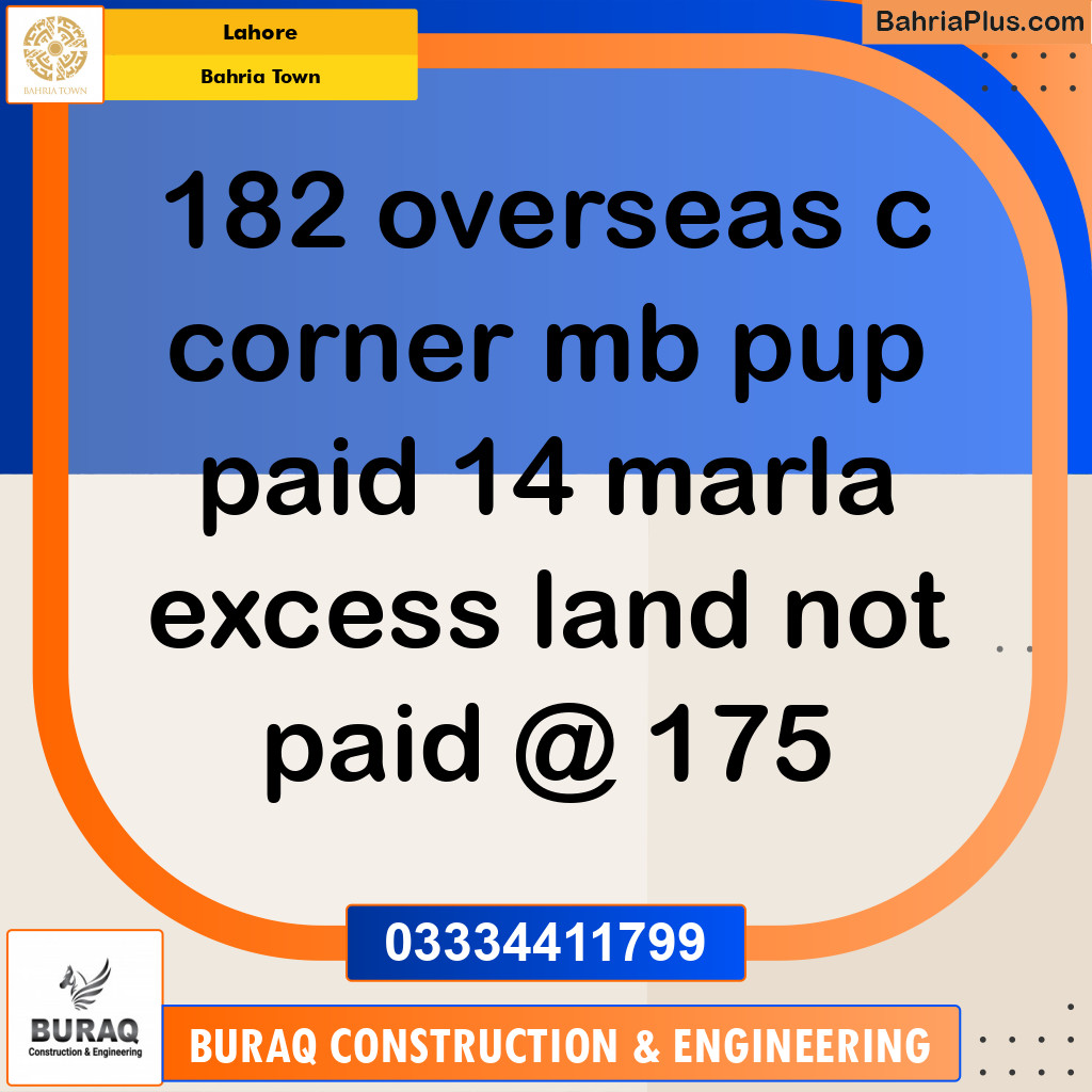 Residential Plot for Sale in Bahria Town, Lahore - (BP-229017)