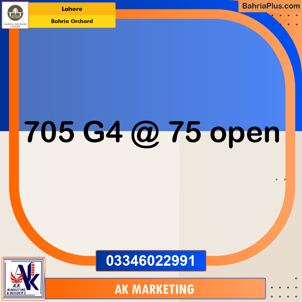 10 Marla Residential Plot for Sale in Bahria Orchard, Lahore - (BP-229149)