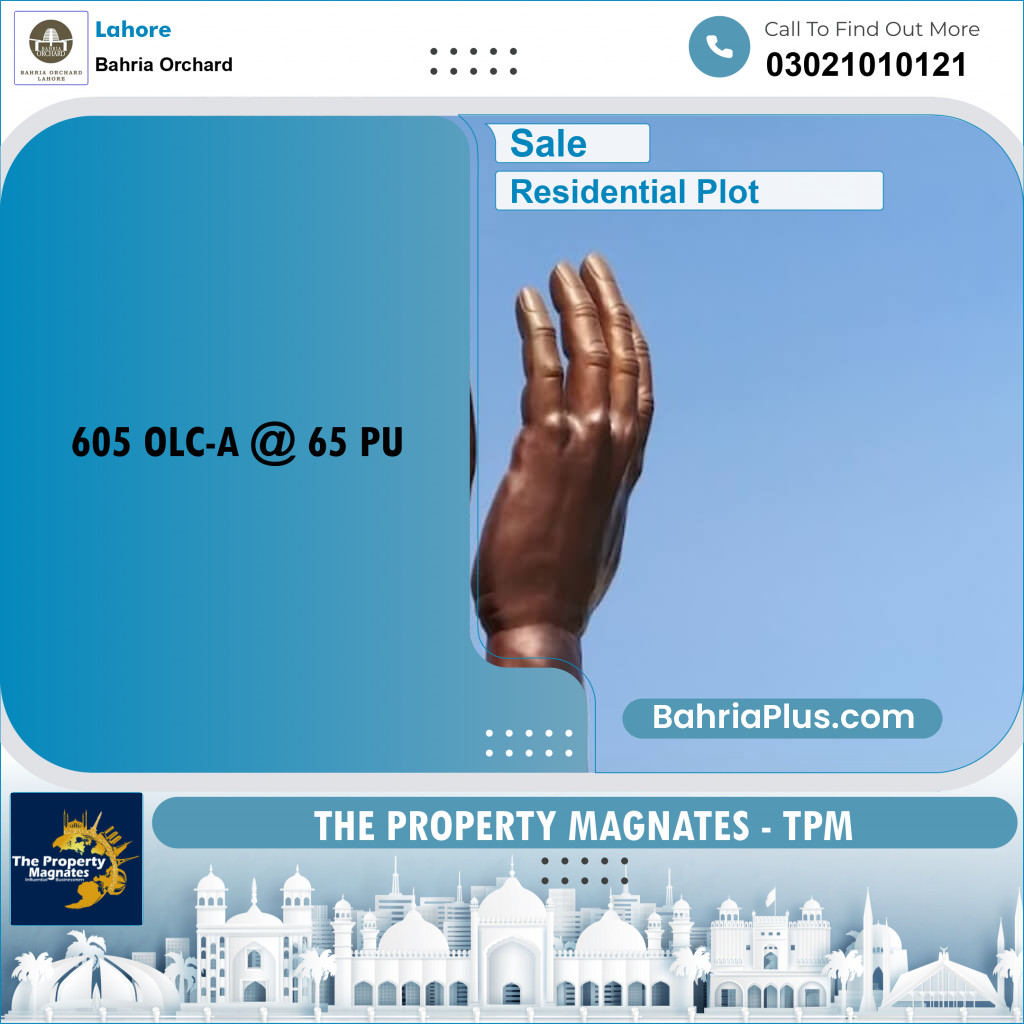 Residential Plot for Sale in Bahria Orchard, Lahore - (BP-229242)