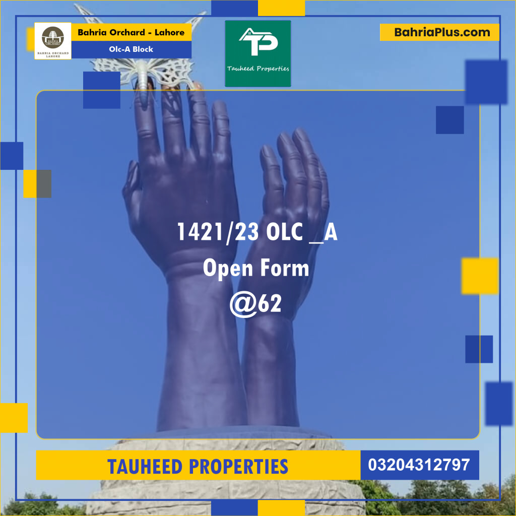 5 Marla Residential Plot for Sale in OLC-A Block -  Bahria Orchard, Lahore - (BP-229330)