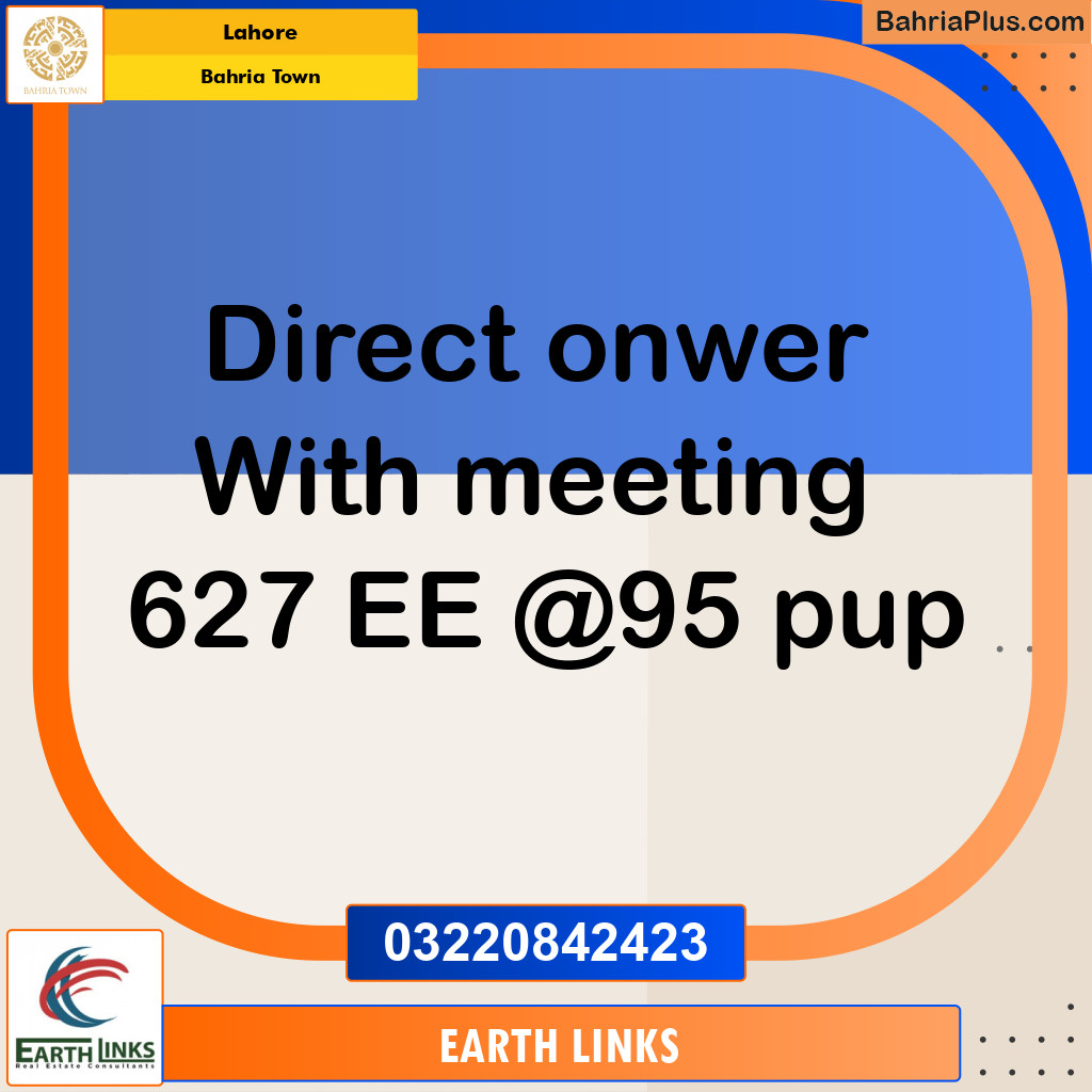 Residential Plot for Sale in Bahria Town, Lahore - (BP-229469)