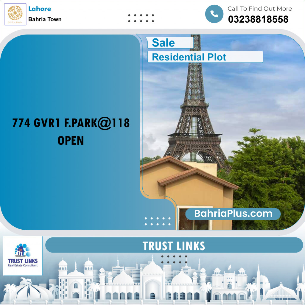 Residential Plot for Sale in Bahria Town, Lahore - (BP-229700)