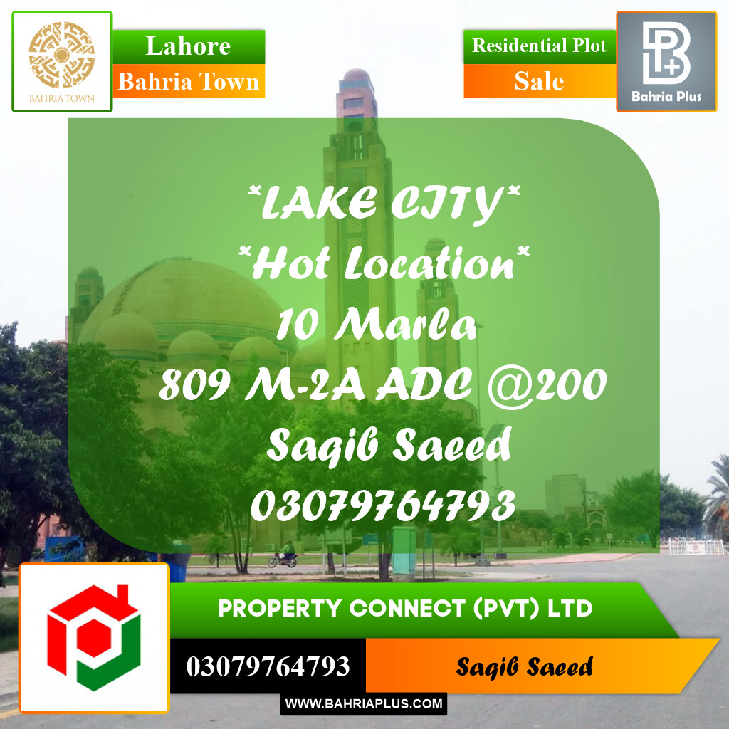 Residential Plot for Sale in Bahria Town, Lahore - (BP-229794)