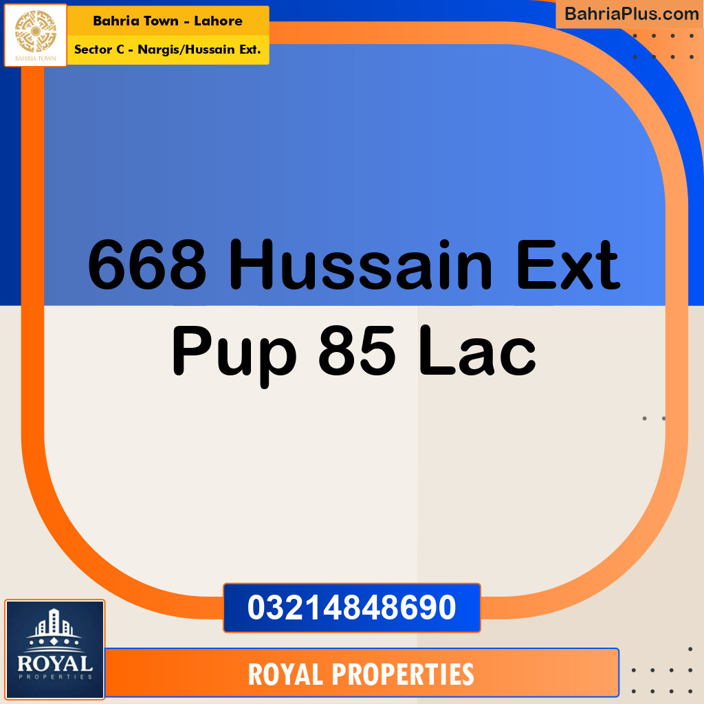 5 Marla Residential Plot for Sale in Sector C - Nargis/Hussain Ext. -  Bahria Town, Lahore - (BP-229845)