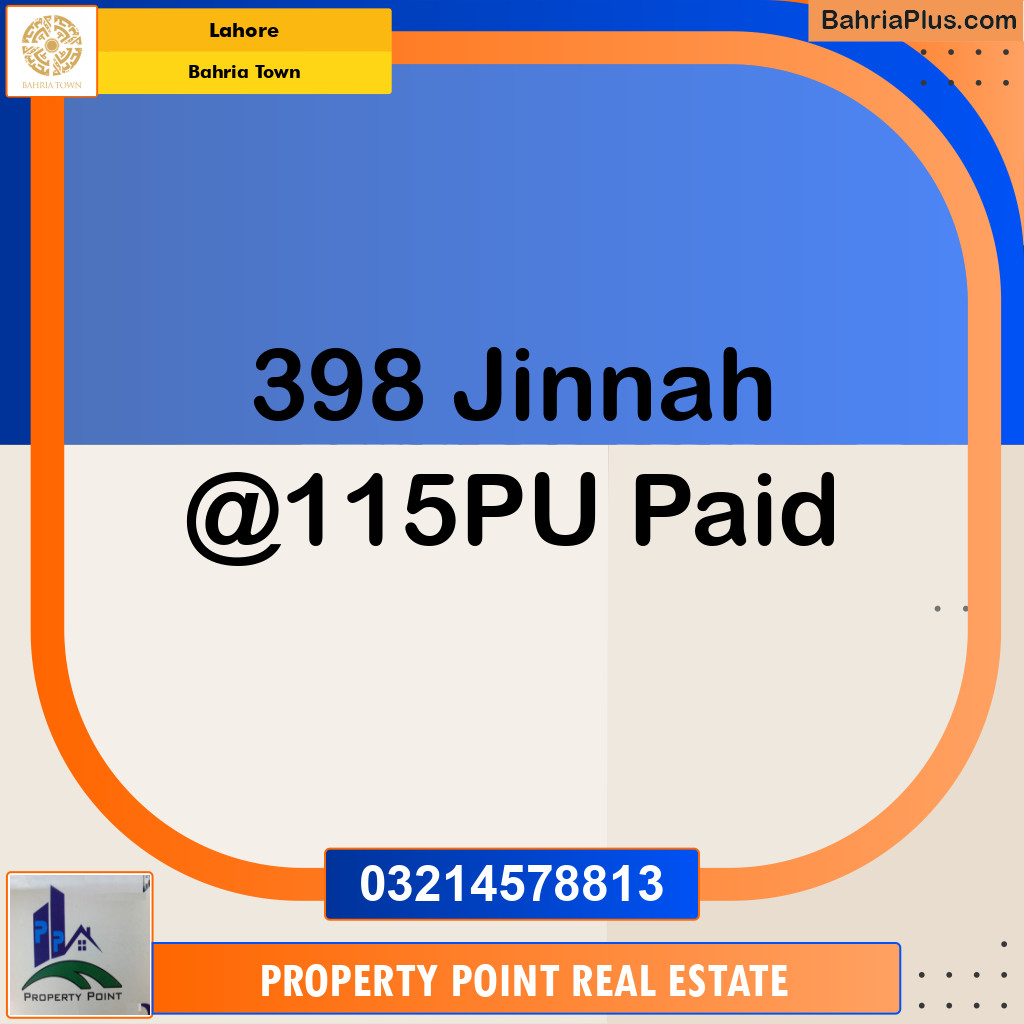 Residential Plot for Sale in Bahria Town, Lahore - (BP-229875)