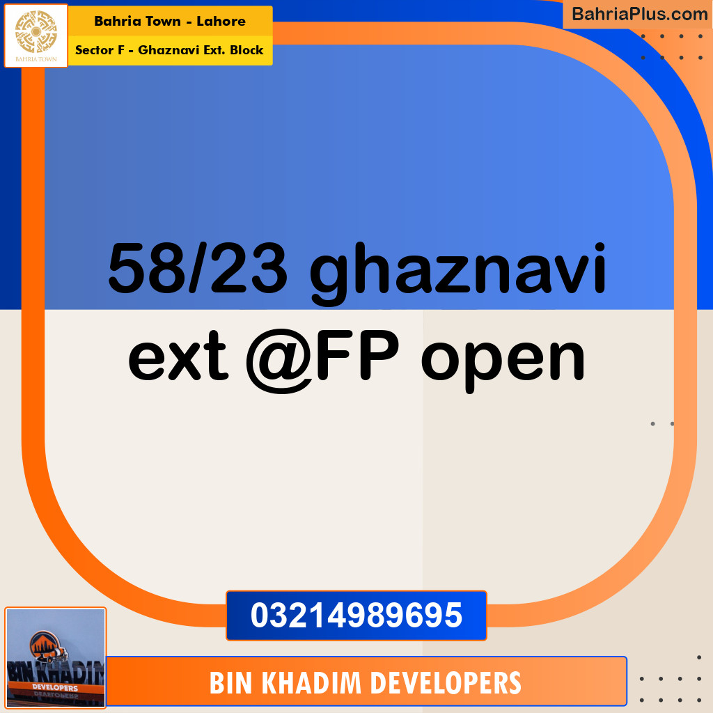5 Marla Residential Plot for Sale in Sector F - Ghaznavi Ext. Block -  Bahria Town, Lahore - (BP-229891)