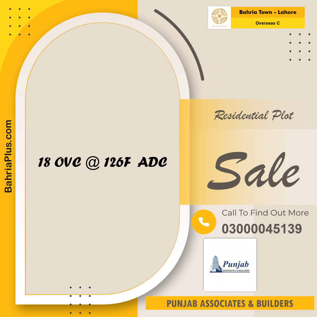 10 Marla Residential Plot for Sale in Overseas C -  Bahria Town, Lahore - (BP-229954)