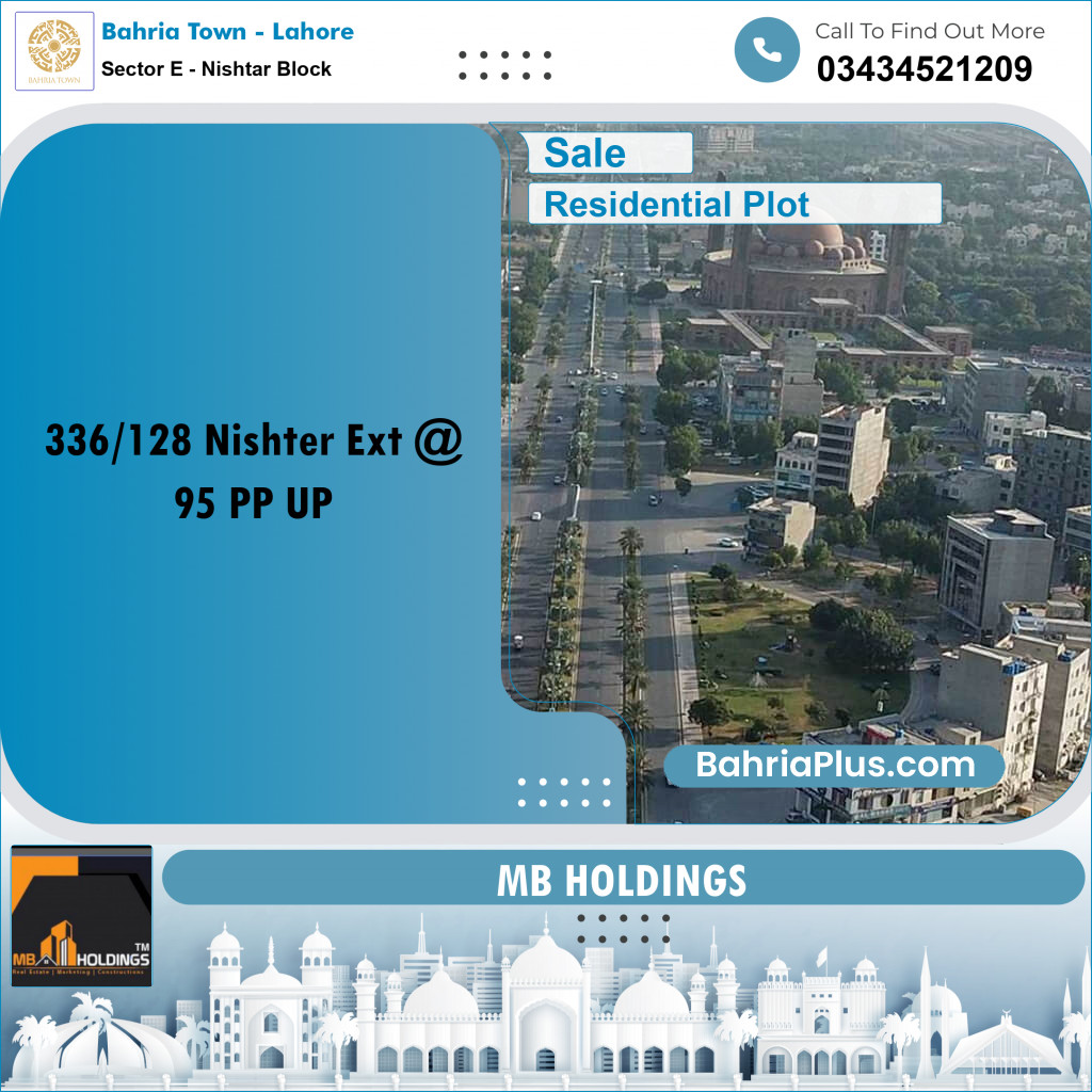 5 Marla Residential Plot for Sale in Sector E - Nishtar Block -  Bahria Town, Lahore - (BP-229976)