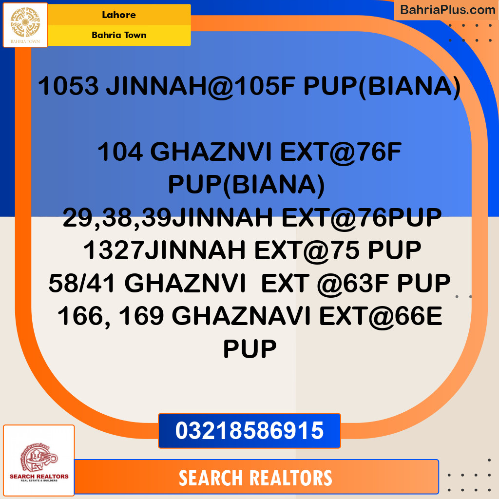 Residential Plot for Sale in Bahria Town, Lahore - (BP-230285)