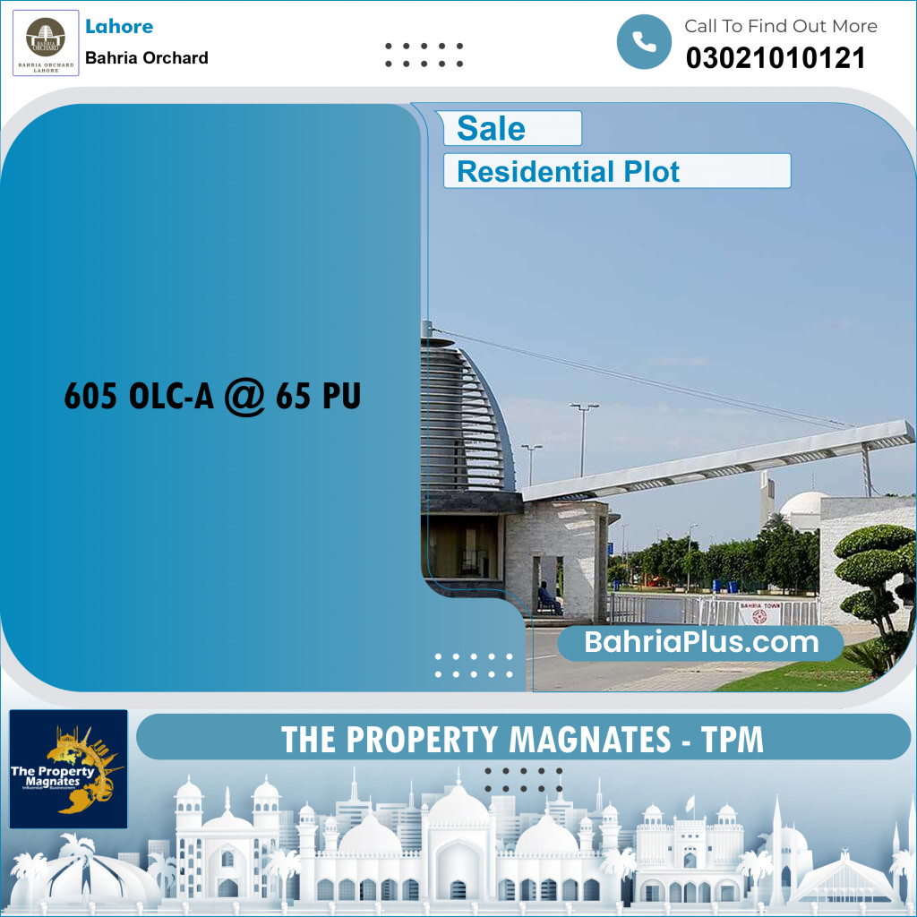 Residential Plot for Sale in Bahria Orchard, Lahore - (BP-230565)