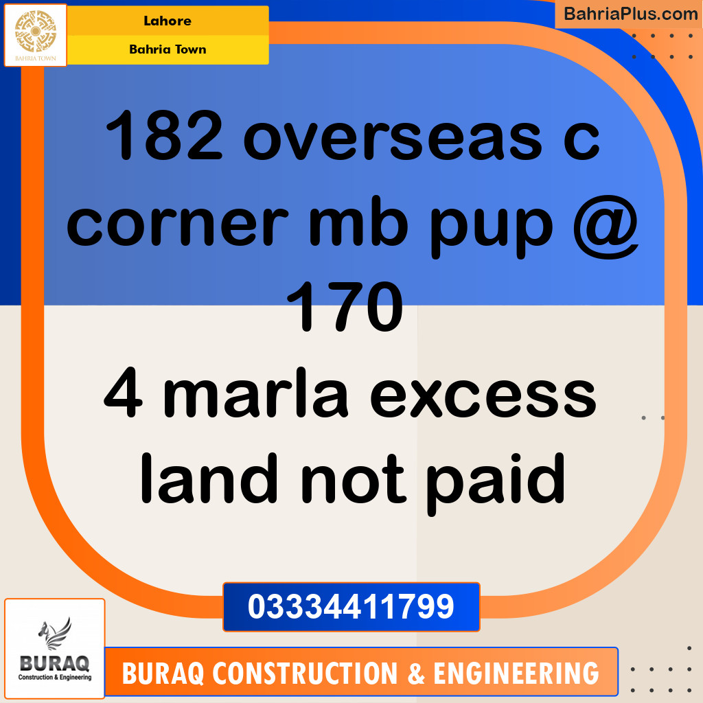 Residential Plot for Sale in Bahria Town, Lahore - (BP-230765)