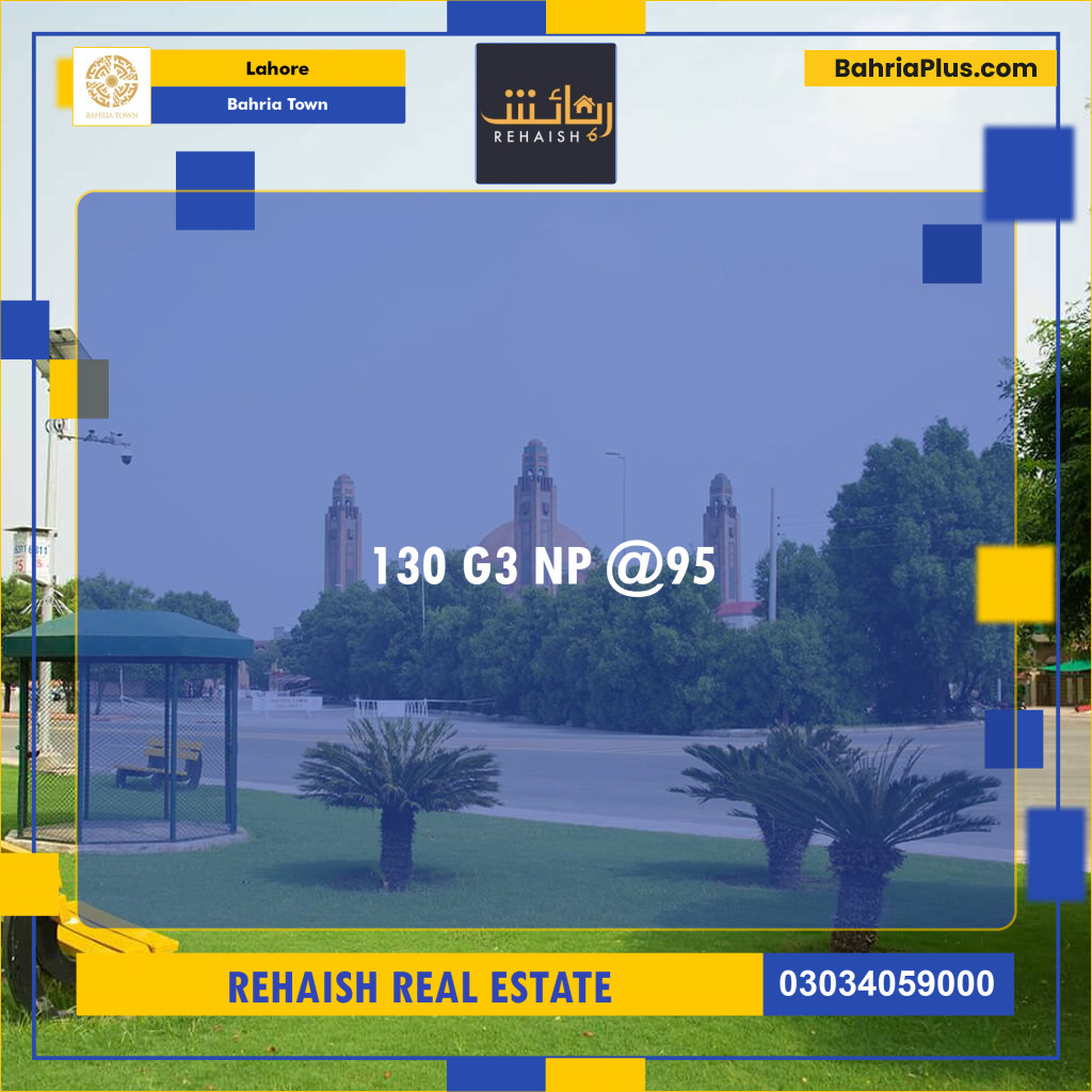 Residential Plot for Sale in Bahria Town, Lahore - (BP-230805)